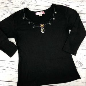Sassy Thai hand-beaded top size Medium
